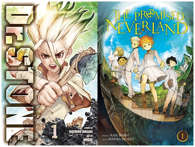 DR.STONE And The-Promised-Neverland-volume-1-1