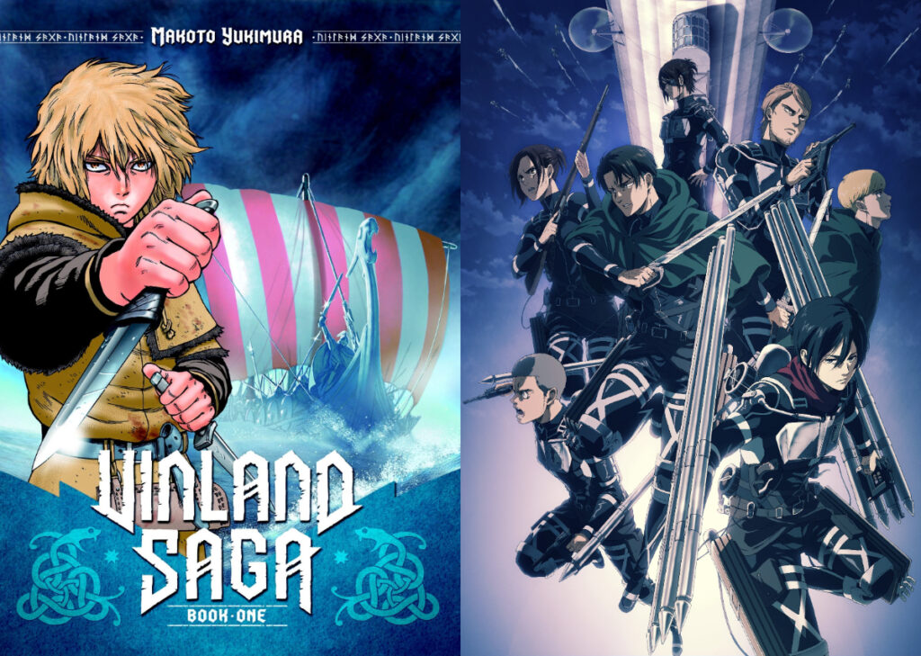 Vinland Saga Author Makoto Yukimura's Vinland Saga Book One Cover and Attack on Titan The Final Season Key Visual Episode 6