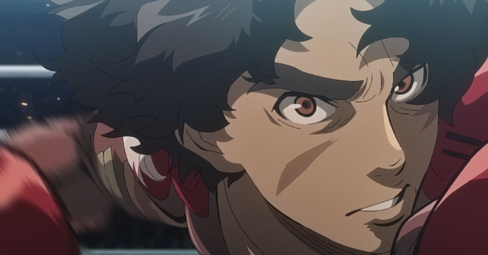 Joe throwing out a punch in Megalo Box 2