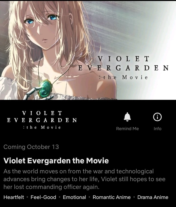 Movie 2021 evergarden violet Violet Evergarden