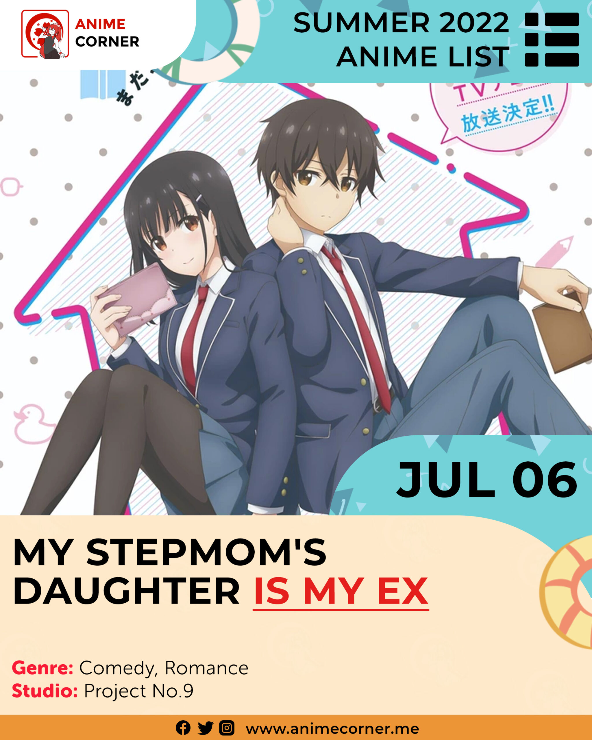 Summer 2022 Anticipated Anime - My Stepmom's Daughter Is My Ex