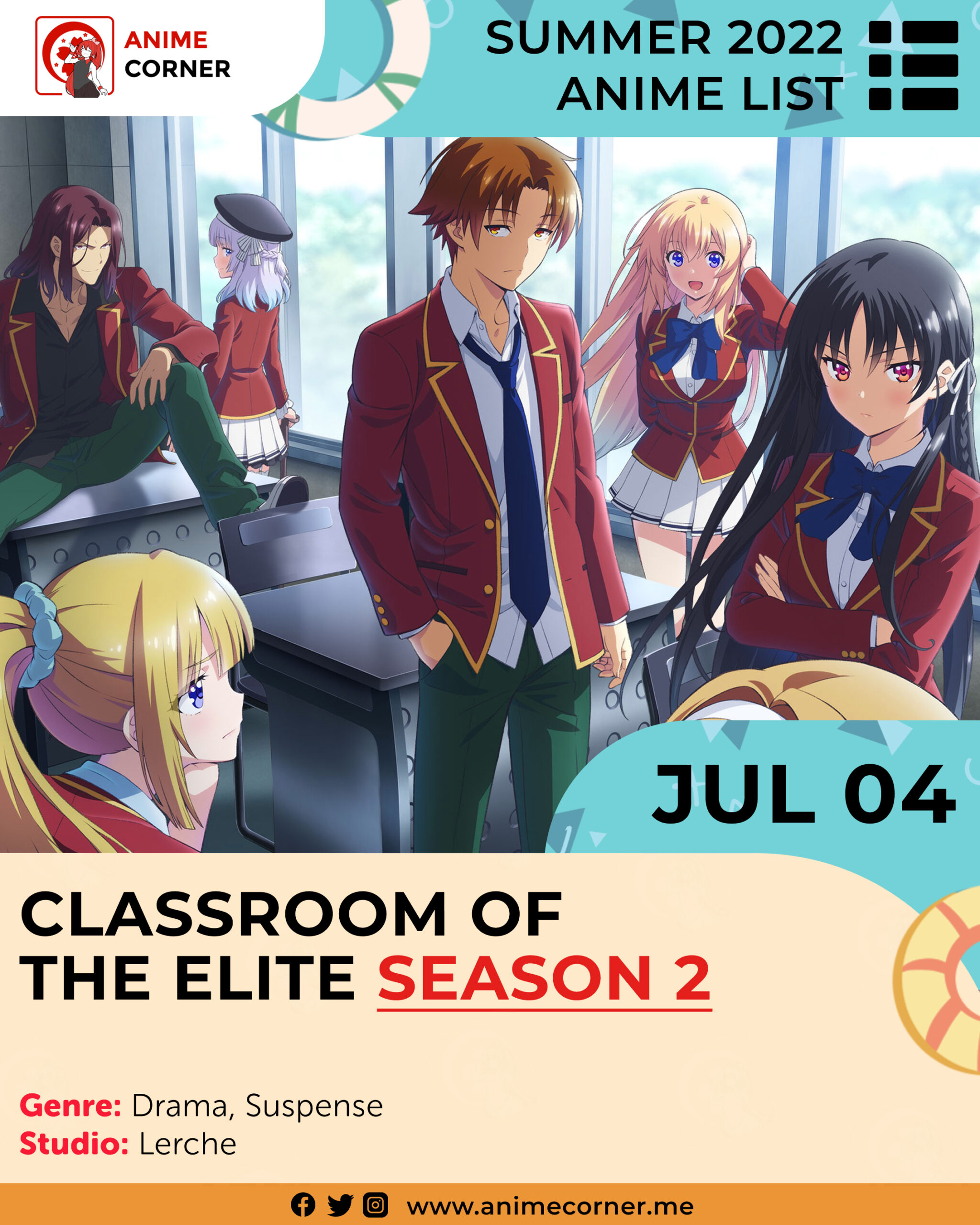 Summer 2022 Anticipated Anime - Classroom of the Elite Season 2