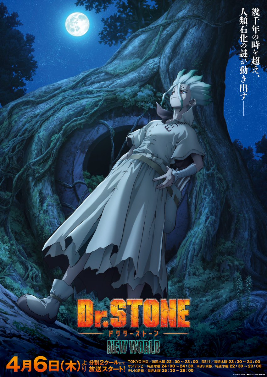 dr. stone season 3 new world anime main visual