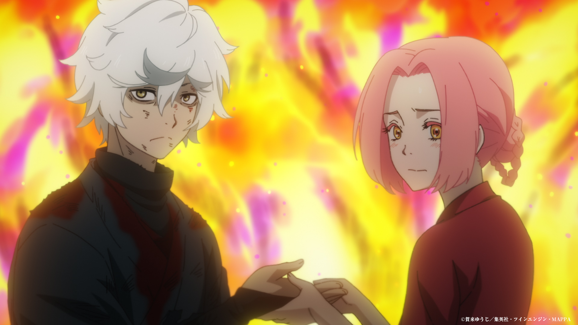 El paraíso del infierno Gabimaru y Mei anime